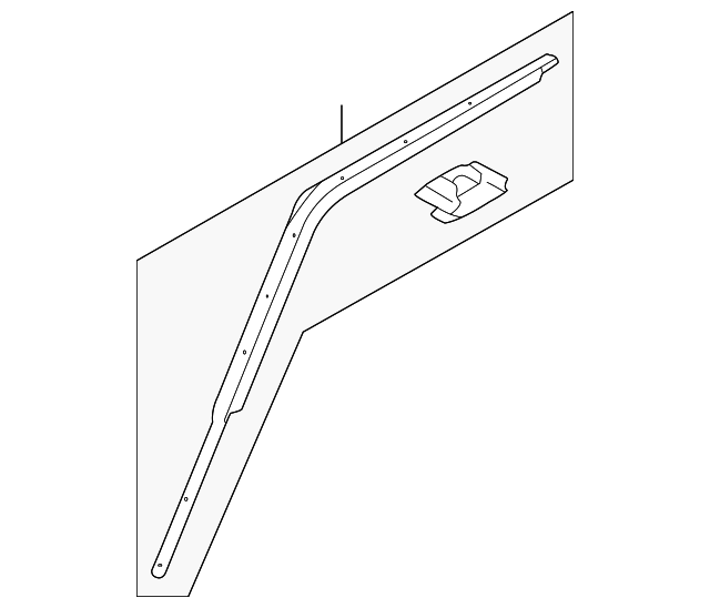 DDC000155PMD Деталь UPPER W'STRIP, LEFT
