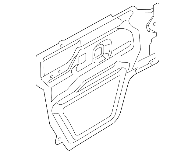 LR011175 Деталь WATER DEFLECTOR, RIGHT
