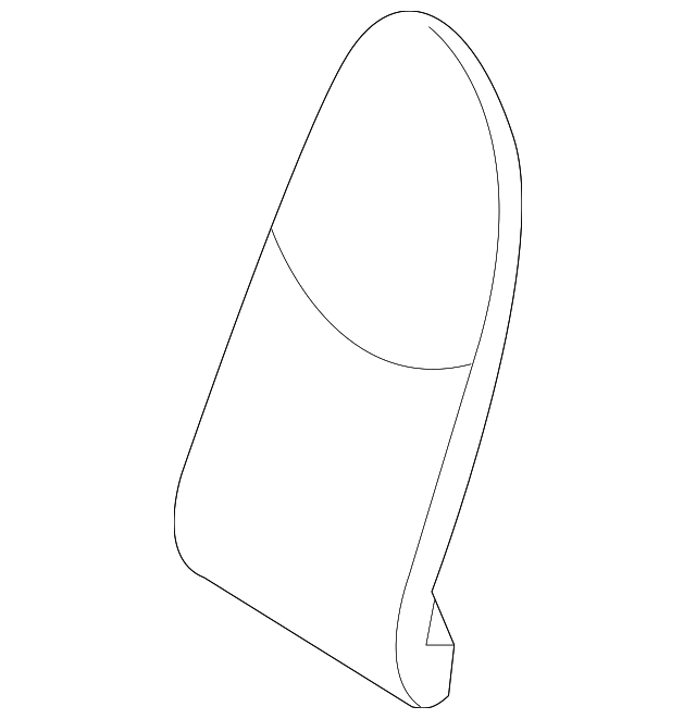 997-521-581-00 SEAT BACK PAD, LEFT