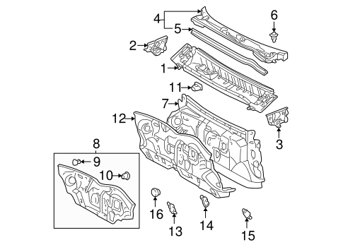 BODY/COWL for 2003 Toyota Avalon #1