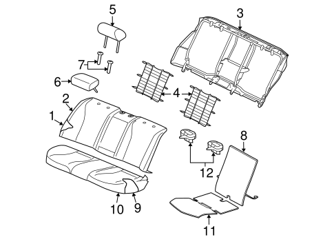XJ REAR SEAT COMPONENTS 3