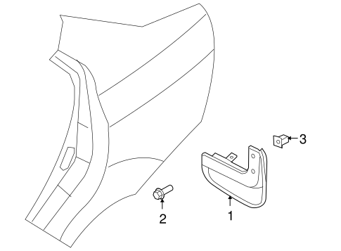 Exterior Trim - Quarter Panel for 2010 Chevrolet Aveo #0