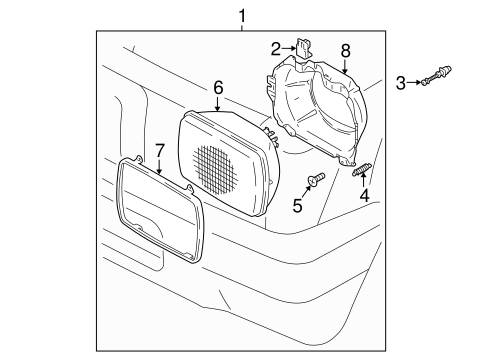 ELECTRICAL/HEADLAMP COMPONENTS for 1997 Toyota Tacoma #1