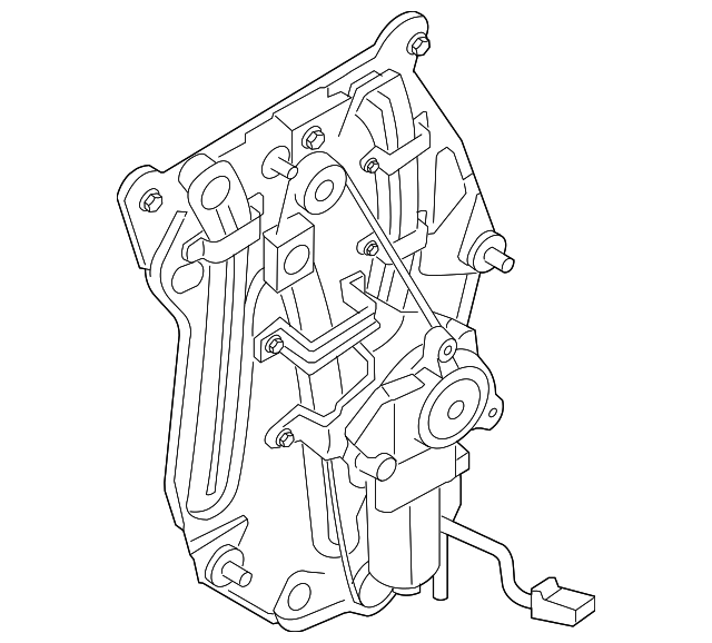 C2N3913 Деталь WINDOW REGULATOR, RIGHT