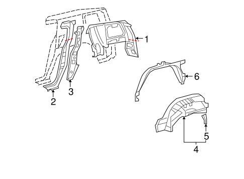 BODY/INNER STRUCTURE for 2012 Toyota FJ Cruiser #1