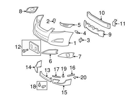 BODY/BUMPER & COMPONENTS - FRONT for 2010 Toyota Matrix #1