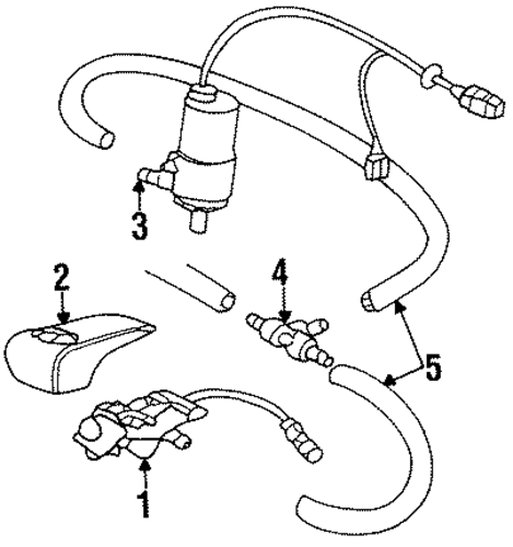 XJS WASHER COMPONENTS