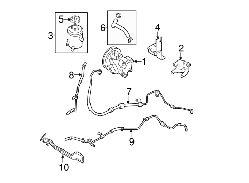 Pump & Hoses for 2011 Hyundai Accent #0