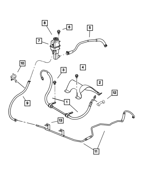 Power Steering Hoses for 2002 Dodge Stratus #0