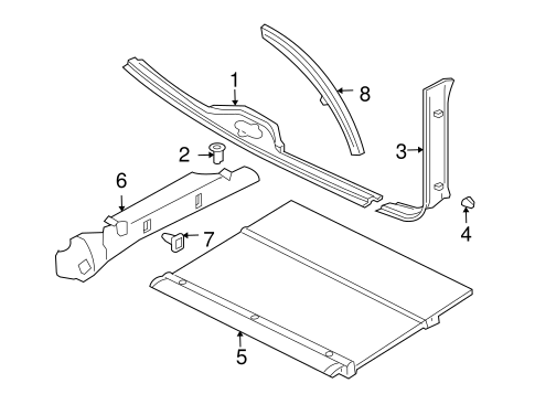 Focus INTERIOR TRIM - REAR BODY