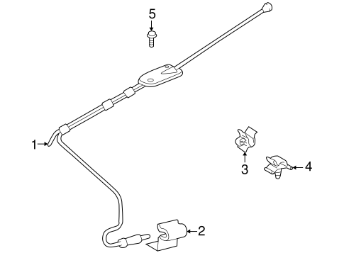 ELECTRICAL/ANTENNA & RADIO for 1997 Toyota RAV4 #1
