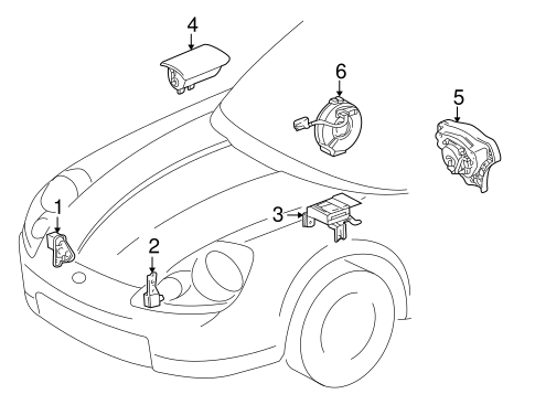 ELECTRICAL/AIR BAG COMPONENTS for 2000 Toyota MR2 Spyder #1