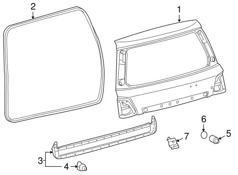 BODY/GATE & HARDWARE for 2008 Toyota Land Cruiser #1