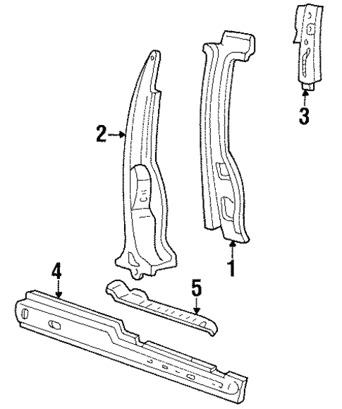 Center Pillar & Rocker for 2000 Ford Windstar #2