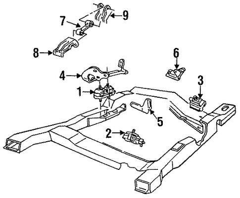 Cutlass Ciera ENGINE & TRANS MOUNTING