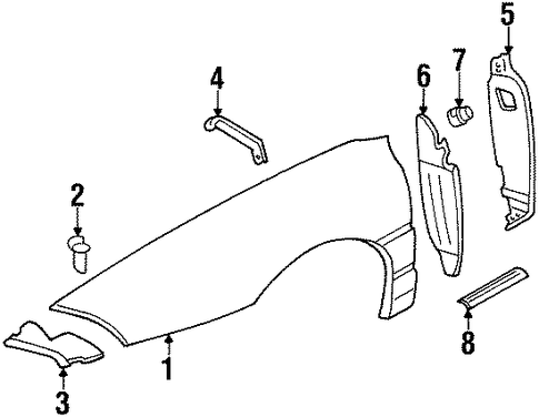 Aurora EXTERIOR TRIM - FENDER