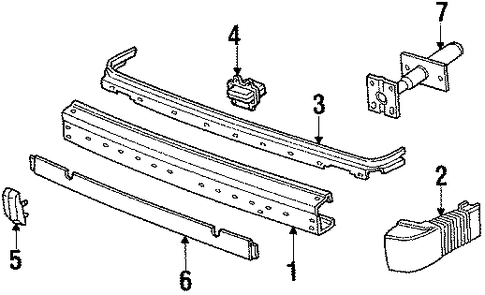 Topaz REAR BUMPER