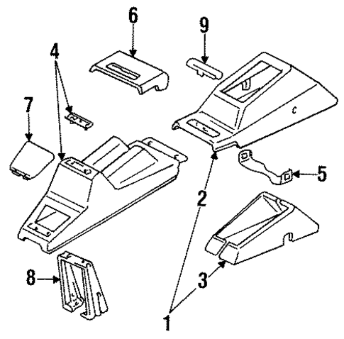 Insulator, L Center Console Insulator, L Center Console