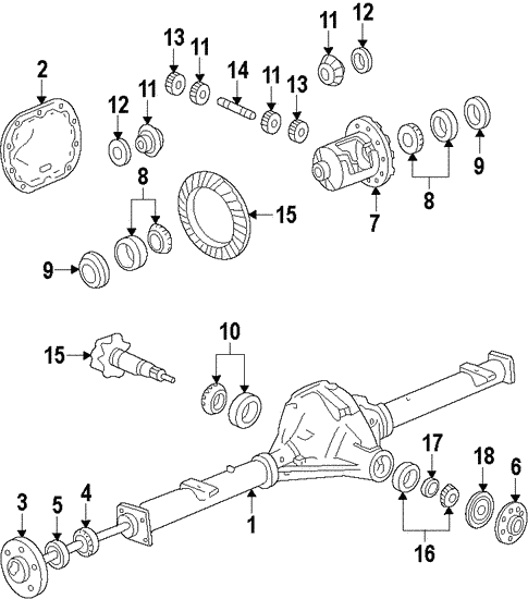 Universals & Rear Axle/Propeller Shaft for 2010 Ford Mustang #1