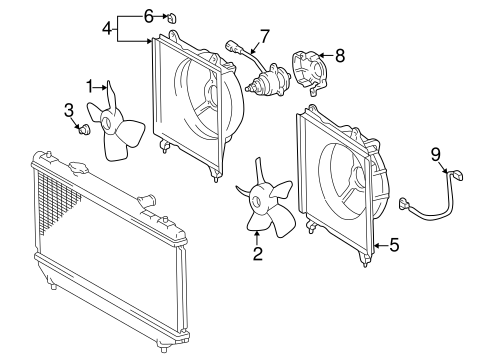 COOLING SYSTEM/COOLING FAN for 2001 Toyota Camry #1