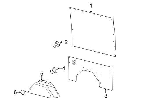 Body/Interior Trim - Side Panel for 2015 Ford Transit-350 HD #7