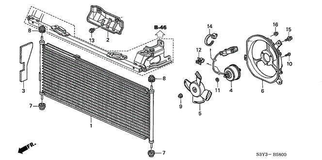 Body/Air Conditioning/Air Conditioner (Condenser) for 2002 Honda INSIGHT #1