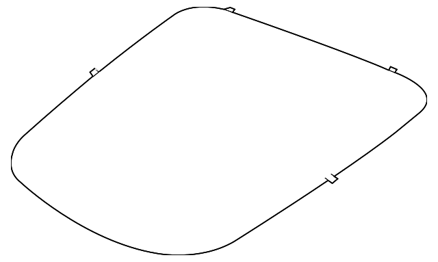 C2P25332 Деталь BACK GLASS