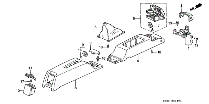 Interior/Bumper/Console for 1992 Honda CIVIC HATCHBACK #1