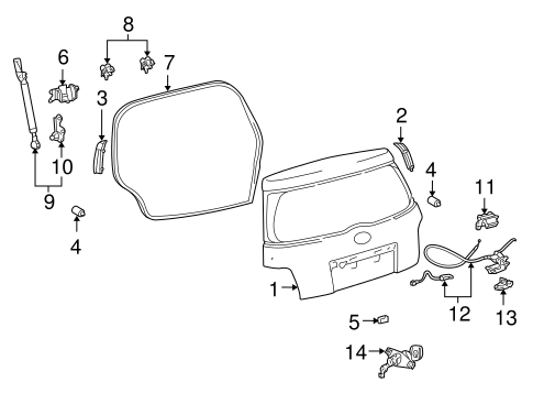 BODY/LIFTGATE for 2004 Scion xA #1