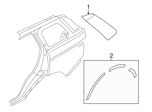Range Rover Sport EXTERIOR TRIM - QUARTER PANEL
