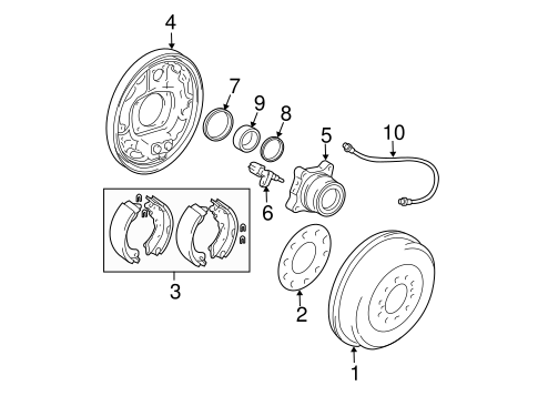 BRAKES/REAR BRAKES for 2005 Toyota Tacoma #1