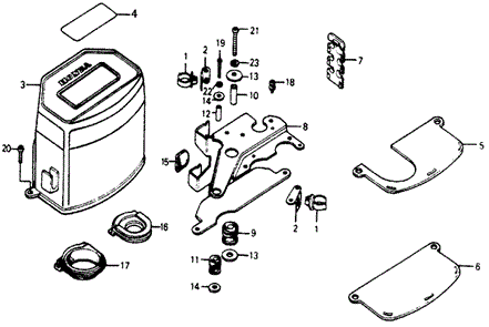 ENGINE/CONTROL BOX (KL,KH) ('78) for 1978 Honda ACCORD HATCHBACK #1