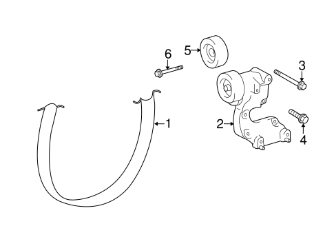 MAINTENANCE & LUBRICATION/BELTS & PULLEYS for 2015 Toyota Highlander #1