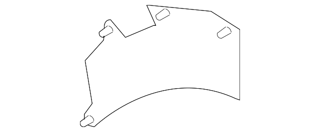 8S4Z-16B074-A Деталь DEFLECTOR, LEFT