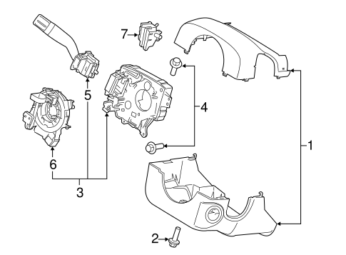 Shroud, Switches & Levers for 2020 Ford Expedition #0