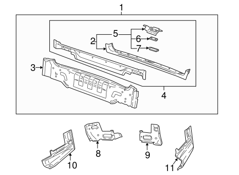 LW200 REAR BODY PANEL