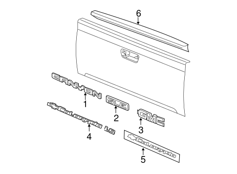 Canyon EXTERIOR TRIM - PICK UP BOX 2
