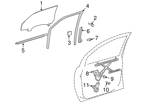 ELECTRICAL/FRONT DOOR for 2004 Toyota Sienna #1