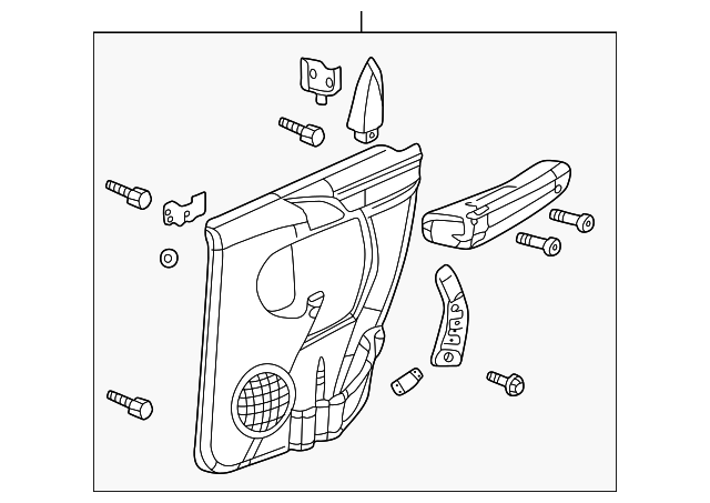 10323042 Деталь DOOR TRIM PANEL, LEFT