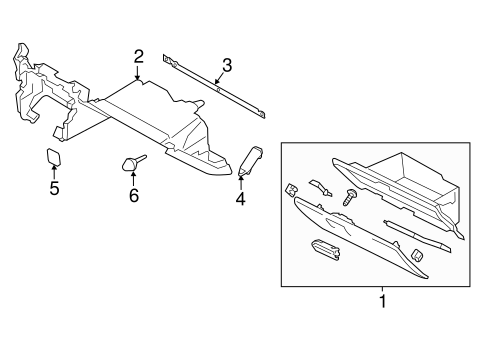 BODY/GLOVE BOX for 2013 Scion FR-S #1