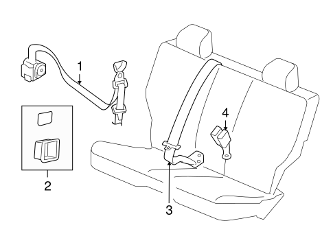 Liberty REAR SEAT BELTS