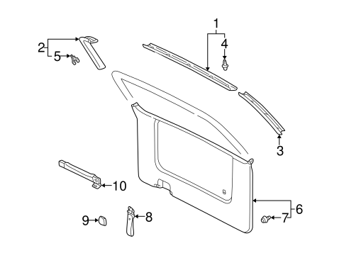 BODY/INTERIOR TRIM for 2003 Toyota Sienna #1