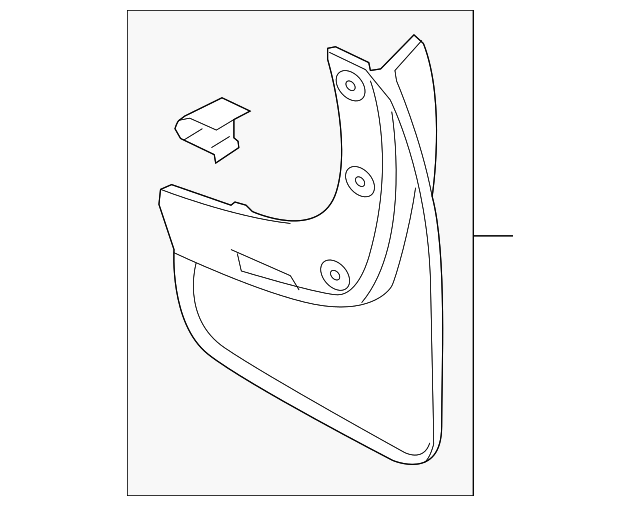 FJ7Z-16A550-BB Деталь MUD GUARD