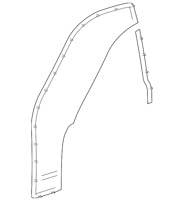 2W1Z-5420531-AA Деталь DOOR W'STRIP, LEFT