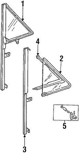 Grand Wagoneer GLASS - FRONT DOOR 2