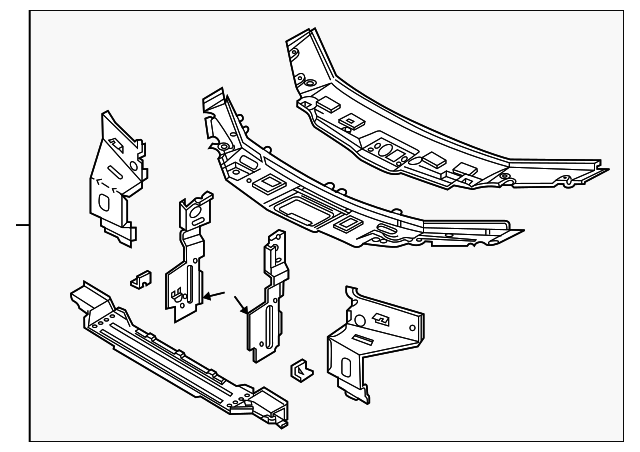 ABB490024 Деталь RADIATOR SUPPORT