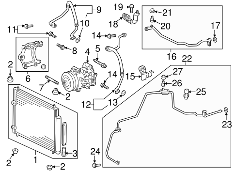 HVAC/CONDENSER, COMPRESSOR & LINES for 2011 Scion tC #1