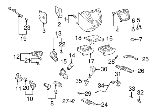 BODY/INSTRUMENT PANEL COMPONENTS for 2007 Toyota Highlander #1