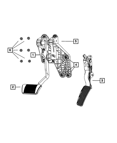 Brake Pedals for 2009 Chrysler Town & Country #0
