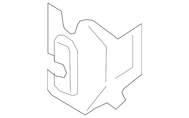 2T1Z-6121978-A Деталь INNER PILLAR SHIELD, RIGHT